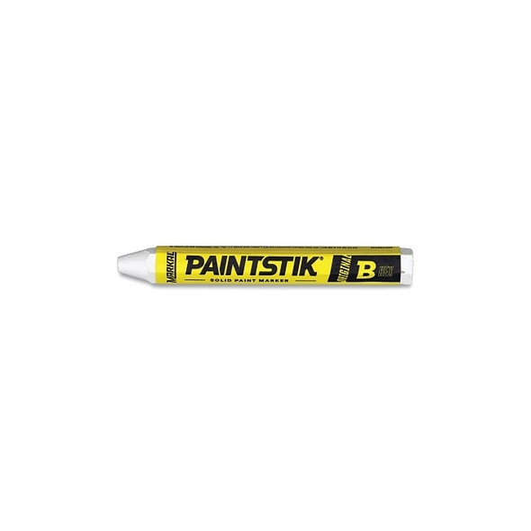Paintstik® Original B® Solid Paint Marker, 0.66 in dia, 4.75 in L, White