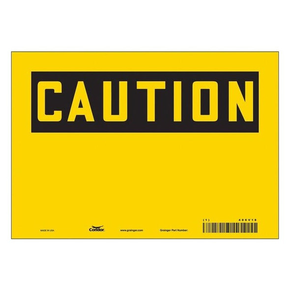 Condor Safety Sign,10" W,7" H,0.004" Thickness 486V18