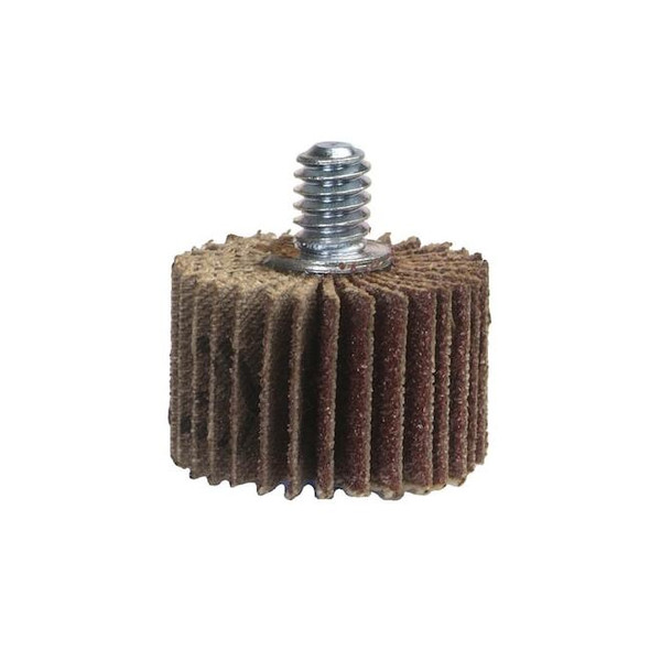 Merit Mounted Flap Wheel,Threaded,1" dia.,1" W 08834130710