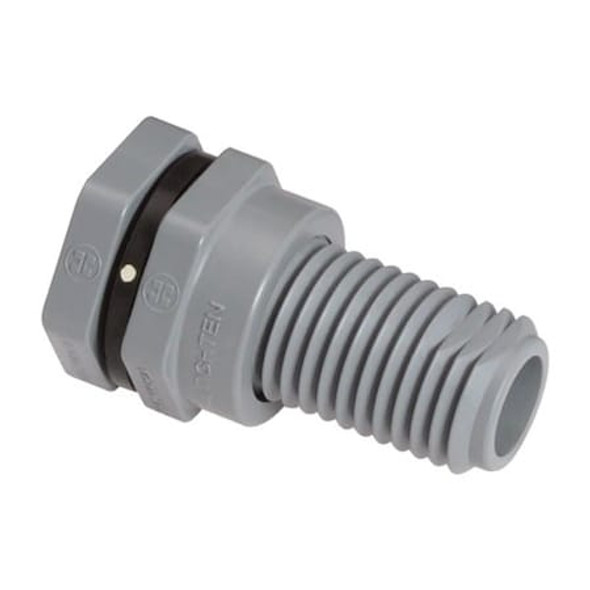 Hayward Flow Control Bulkhead Fitting,FKM,3 7/8"L,CPVC BFA2010CFL