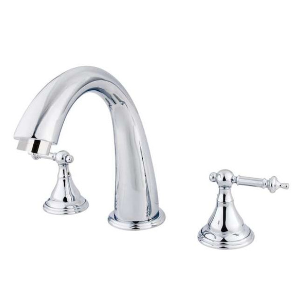 Kingston Brass Roman Tub Faucet, Polished Chrome, Deck Mount KS5361TL