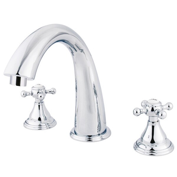 Kingston Brass Roman Tub Faucet, Polished Chrome, Deck Mount KS5361BX