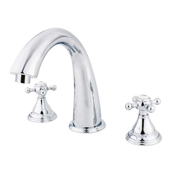 Kingston Brass Roman Tub Faucet, Polished Chrome, Deck Mount KS5361BX