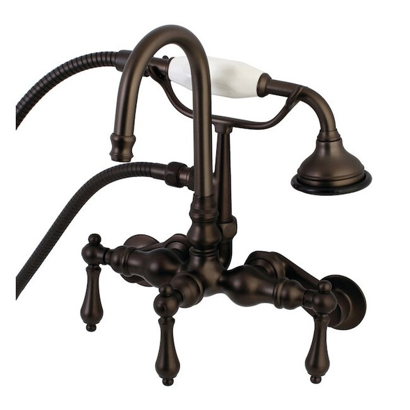 Wall-Mount Clawfoot Tub Faucet, Oil Rubbed Bronze, Tub Wall Mount