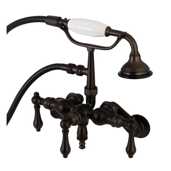 Wall-Mount Clawfoot Tub Faucet, Oil Rubbed Bronze, Tub Wall Mount