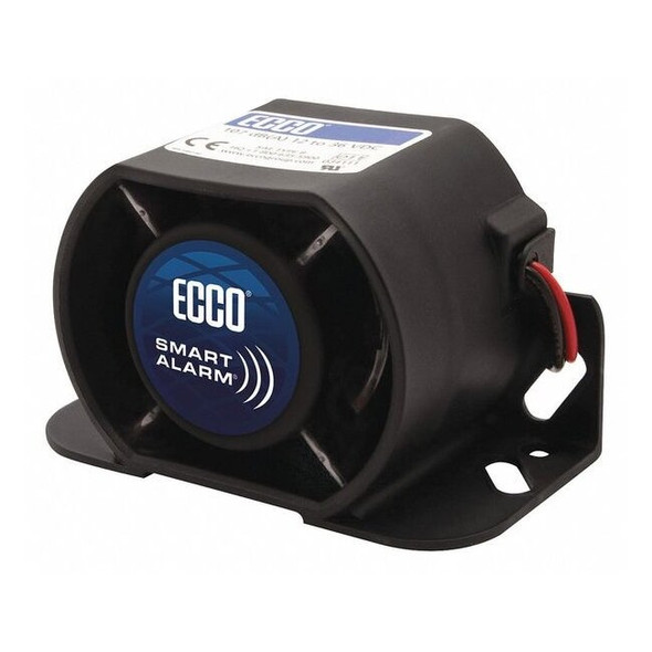 Ecco Back Up Alarm,Black,3-7/64" H SA980N