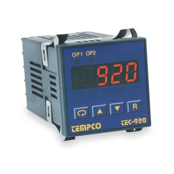 Tempco Temp Controller,Prog,90-250V,Relay2A TEC15002