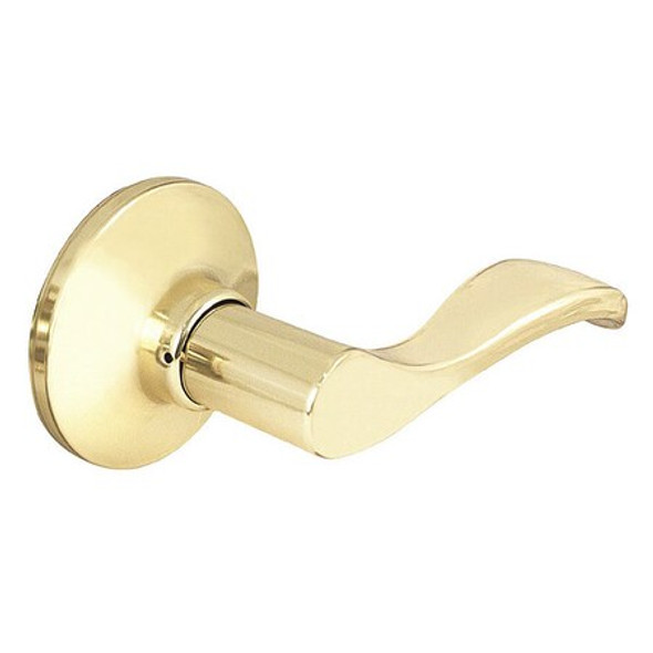 Master Lock Lever Lockset,Polished Brass,Wave Style WLRH0503BOX