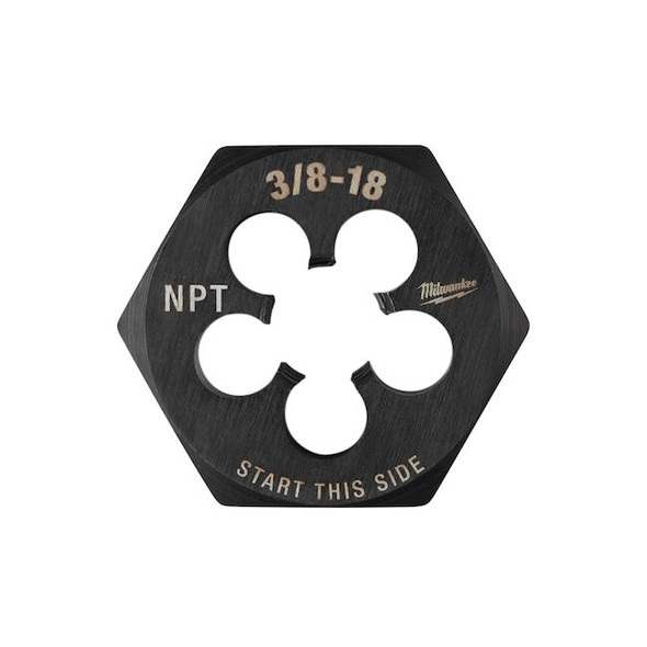 Milwaukee Tool Hex Threading Die, 3/8"-18 49-57-5392