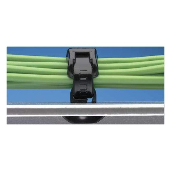 Panduit Cable Tie Mount,Through Panel,PK100 PBMS-H25-C
