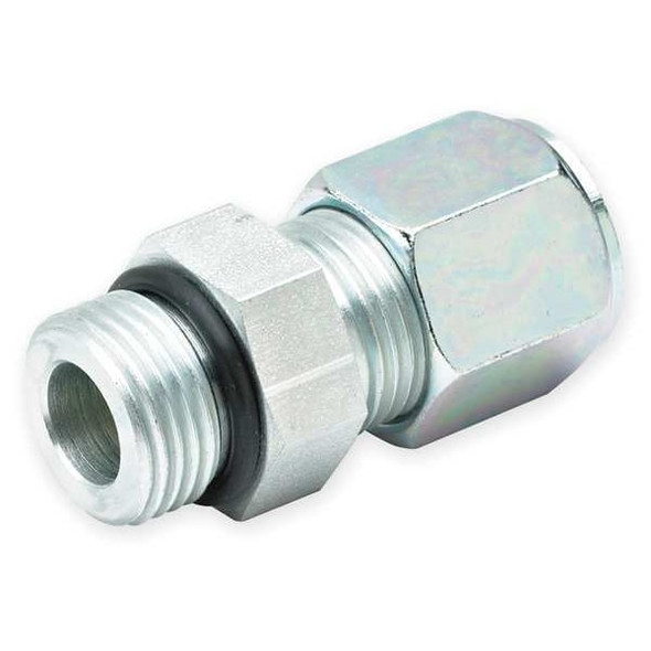Parker 1/4" Compression x Male SAE-ORB 316 SS Straight Connector 4-6 F5BU-SS
