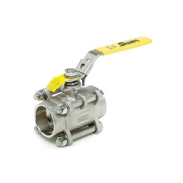 Sharpe Valves 1/4" Socket Stainless Steel Ball Valve Inline 4351002460