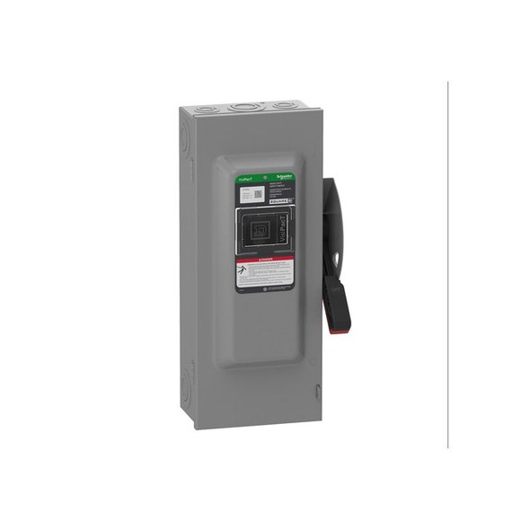 Safety Switch, Fusible, DPST, Single Phase, NEMA 1, Indoor, Steel