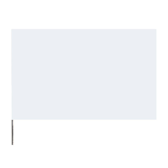 Presco Standard Marking Flags, 21", White, 100/Case