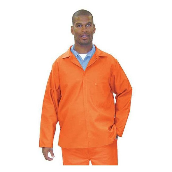 FR Jacket, 12.9 cal/sq cm, 3XL, 12 oz Whipcord Indura, Snaps Closure