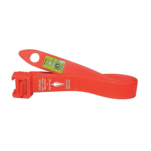 Stat Medical Devices Tourniquet, PVC, Rubber, 3 in L, 1 1/2 in W, Orange 9152