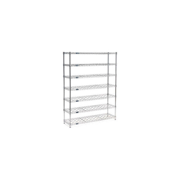 Nexel Wine Bottle Rack - 63 Bottle 36""W x 14""D x 63""H Chrome