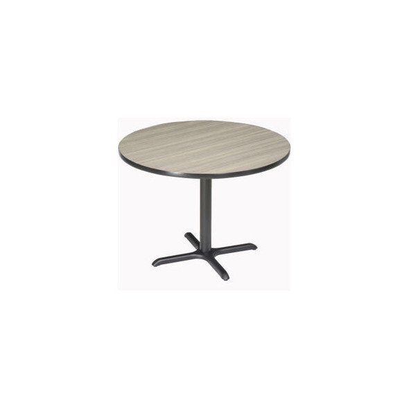 Interion 42"" Round Counter Height Restaurant Table Charcoal