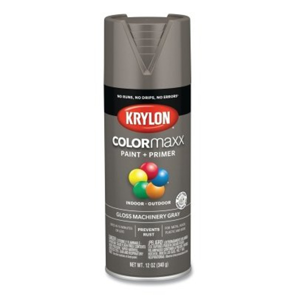 COLORmaxx™ Paint + Primer Spray Paint, 12 oz, Machinery Gray, Gloss