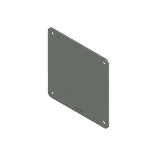 Wireway Closure Plate, 12 Type, NEMA 12 Rating, Steel, ANSI 61 Polyester Powder