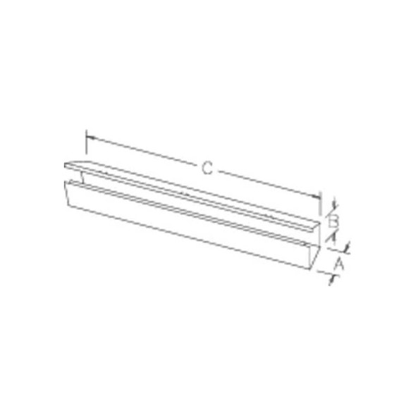Nvent Hoffman Straight Section Wireway, 1 Rating, Steel, Powder Coated F66G12