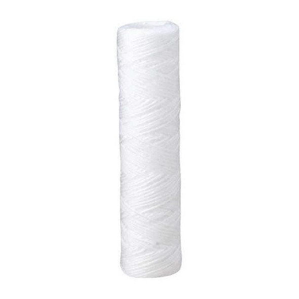 String Wound Filter Cartridge, 10 gpm, 5 Micron, 2-1/4" O.D., 9 7/8 in H