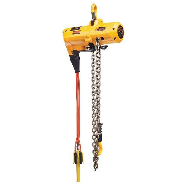 Harrington Air Chain Hoist,2000 lb. Cap.,15 ft. Lft TCS1000P2-15