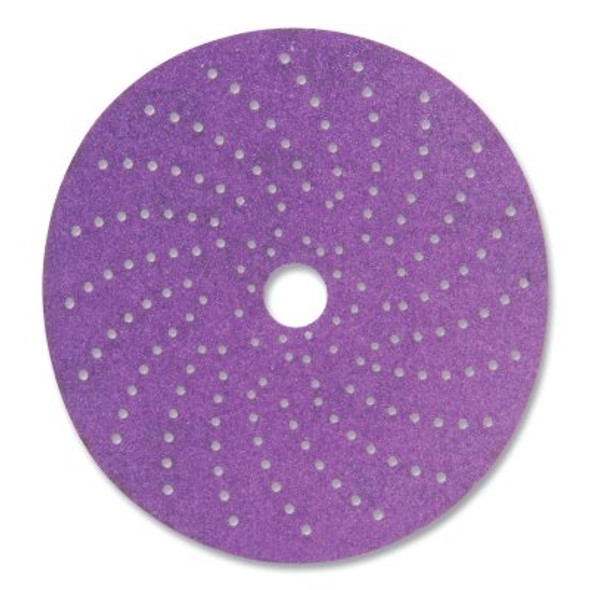 Cubitron™ II Hookit™ Clean Sanding Abrasive Disc, 737U, Precision Shaped Ceramic, 6 in dia, 120+ Grade