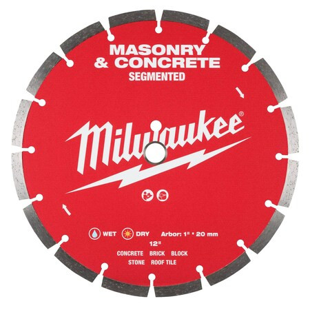 Milwaukee Tool 12" Segmented Masonry & Concrete Diamond Blade 49-93-9312