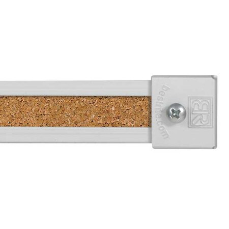 Best-Rite Map Rail,Cork,72 In Wide,PK7 522G