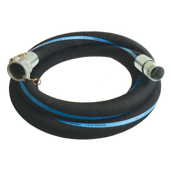 Continental 3" ID x 10 ft Rubber Discharge & Suction Hose BK RSG300-10CN-G