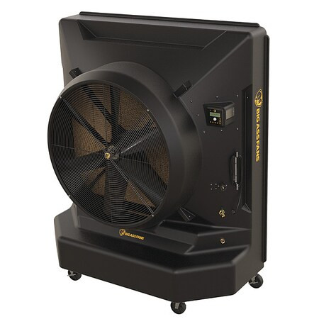 Portable Evaporative Cooler 12,500/20,000 cfm, 64 gal, Direct Drive