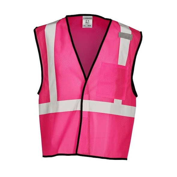 Kishigo High-Visibility Vest,Pink,4XL/5XL B126-4X-5X