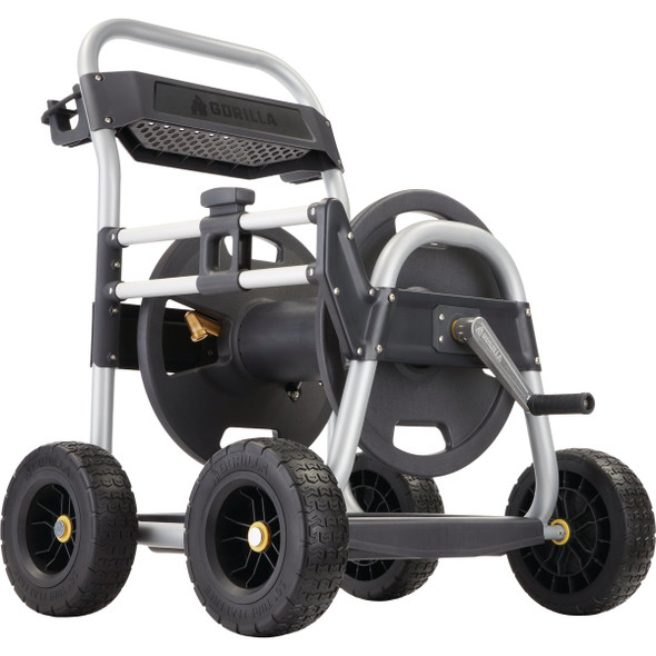 Gorilla Carts 250 Ft. Heavy Duty Hose Reel Cart GRC-250G