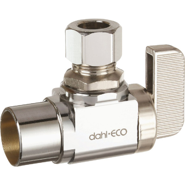 dahl 1/2 In. Female Solder x 3/8 In. OD Comp Angle Plated Supply Stop