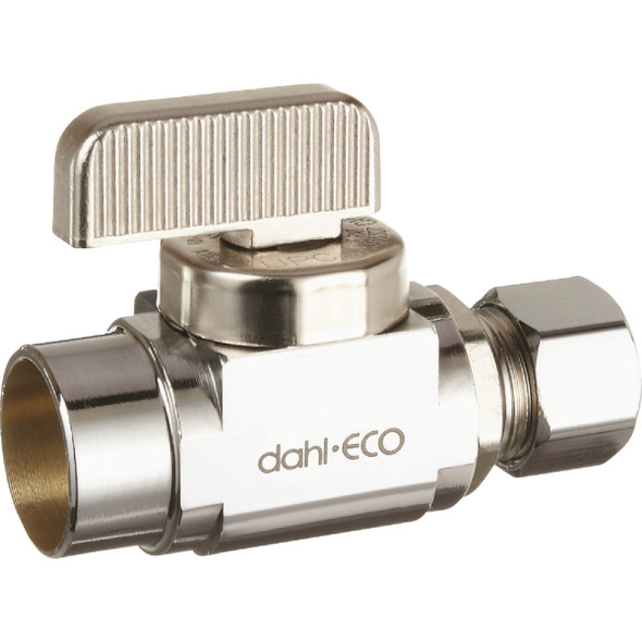 dahl 1/2 In. Female Solder x 3/8 In. OD Comp Straight Plated Supply Stop dahl 1/2 In. Female Solder x 3/8 In. OD Comp Straight Plated Supply Stop