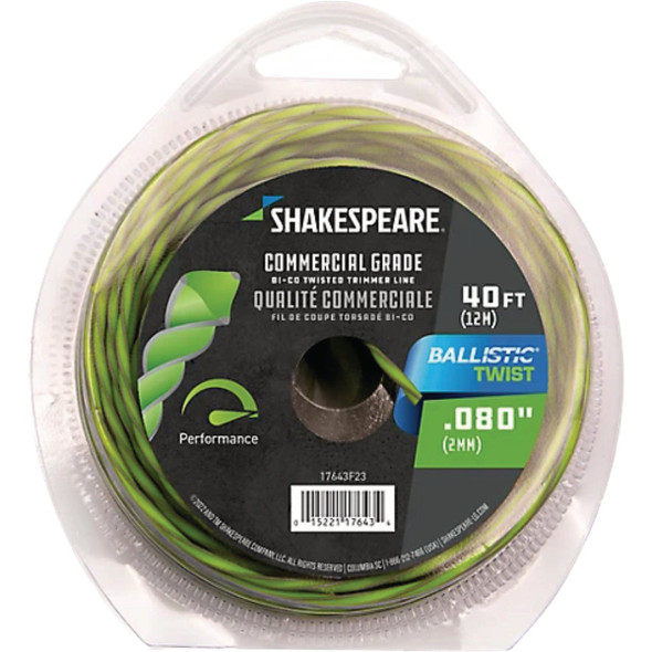 Shakespeare Ballistic Twist 0.080 In. x 40 Ft. Trimmer Line 17791