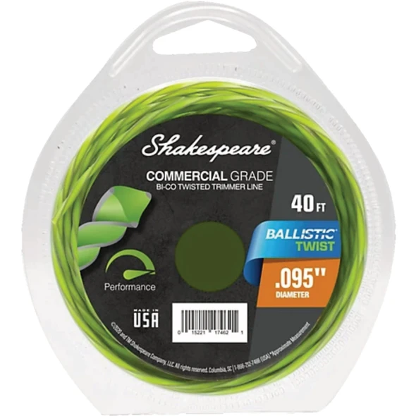 Shakespeare Ballistic Twist 0.095 In. x 40 Ft. Trimmer Line 17462