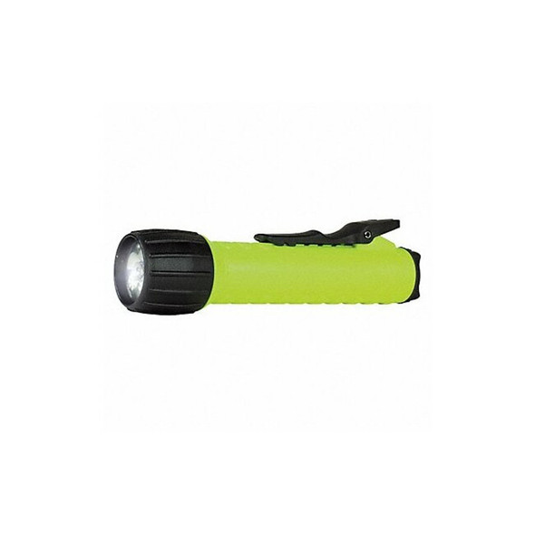 Pacific Helmets Safety Yellow LED Handheld Flashlight, Alkaline C, 125lm 522109