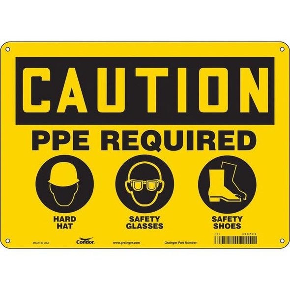 Condor Safety Sign,10 inx14 in,Polyethylene 468P26 Condor Safety Sign,10 inx14 in,Polyethylene 468P26