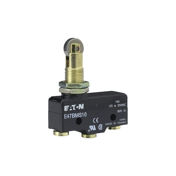 Eaton Snap Action Switch, Thermoplastic, Metal E47BMS10