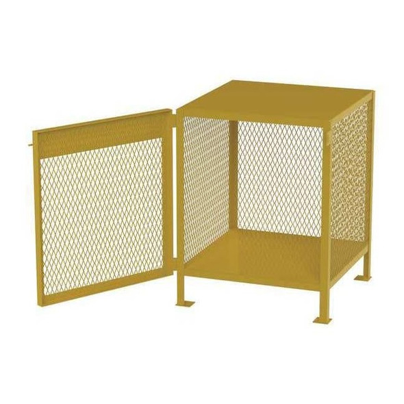 Jamco Cylinder Storage Cabinet, Yellow, Steel CW330YP
