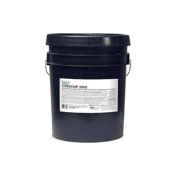Rustlick Cutting Fluid, Powerchip 2000, Synthetic, 5 gal, Pail, Dark Blue 76305