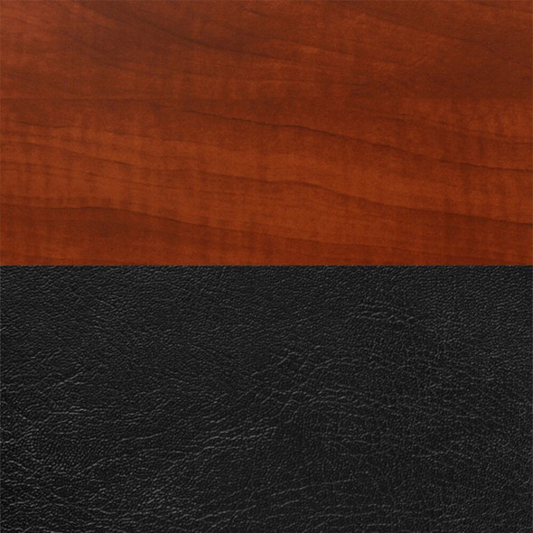 Cain Cain Square Table & Chair Set, Wood, Metal, Vinyl Top, Cherry TB4242CH29BK