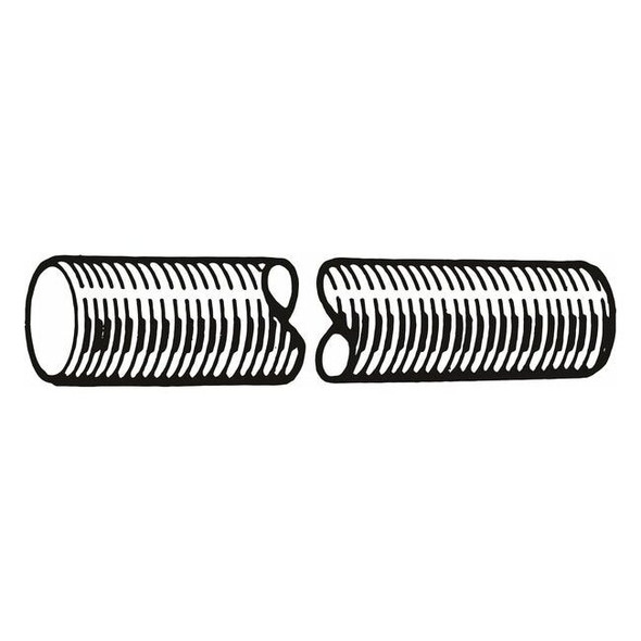 Fully Threaded Rod, M20-1.5mm, 1 m, Steel, Class 4.8, Zinc Plated Finish