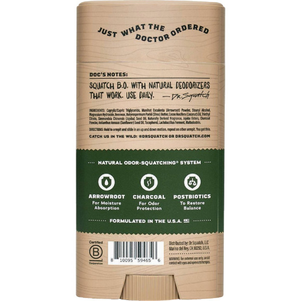 Dr. Squatch 2.65 Oz. Pine Tar Deodorant Dr. Squatch 2.65 Oz. Pine Tar Deodorant