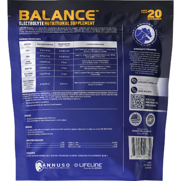 LifeLIne Balance 5 Lb. Multi-Species Electrolyte Nutritional Supplement 49882 747135