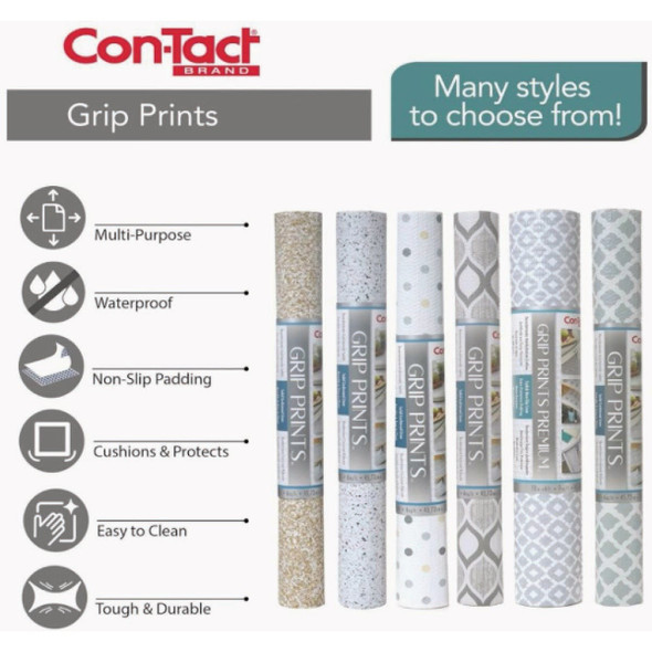 Con-Tact 18 In. x 4 Ft. Clear Petite Diamond Non-Adhesive Premium Shelf Liner 04F-C8M01-06 638945