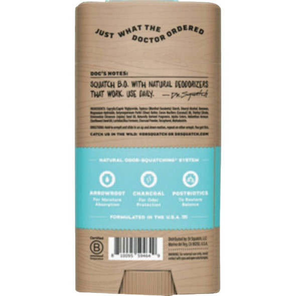 Dr. Squatch 2.65 Oz. Coconut Castaway Deodorant RTLDEOCNO-02C24 643600