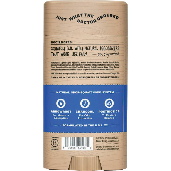 Dr. Squatch 2.65 Oz. Fresh Falls Deodorant RTLDEOFFL-02C24 630287